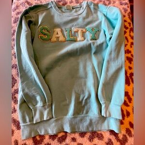 Teal 'Salty' Sweatshirt